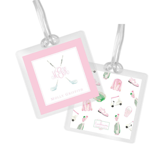 Golf Bag Tag - Pink
