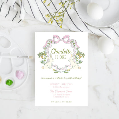 Somebunny is One Invitation - Pink