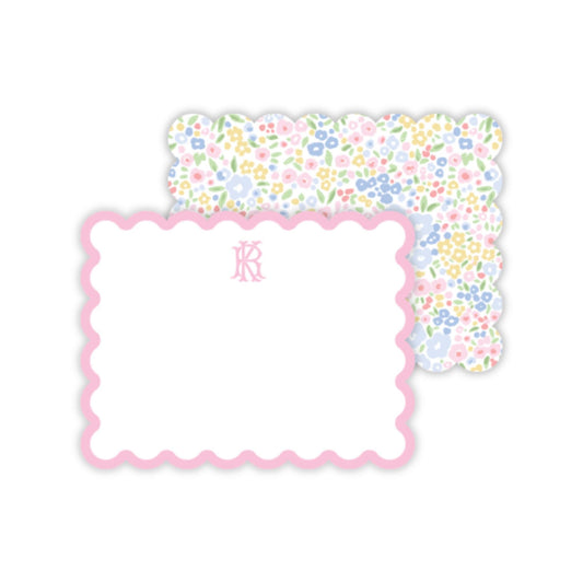 Scalloped Ditsy Floral Notecards