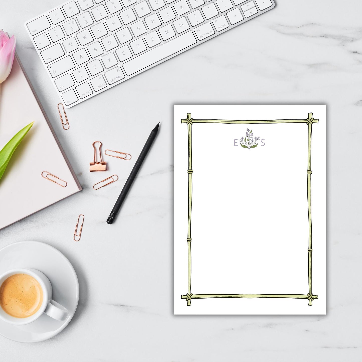 Bamboo Frame Notepad