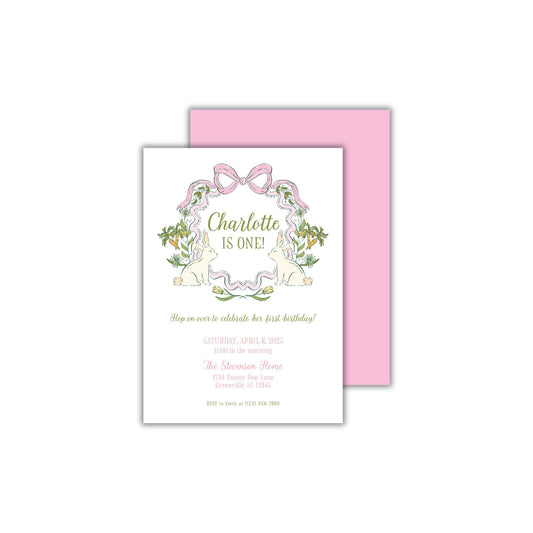 Somebunny is One Invitation - Pink