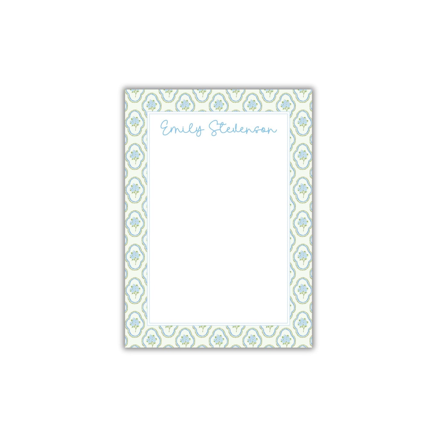 Hydrangea Scallop Notepad