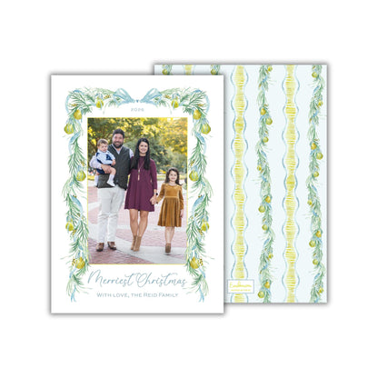 Pear Garland Christmas Card