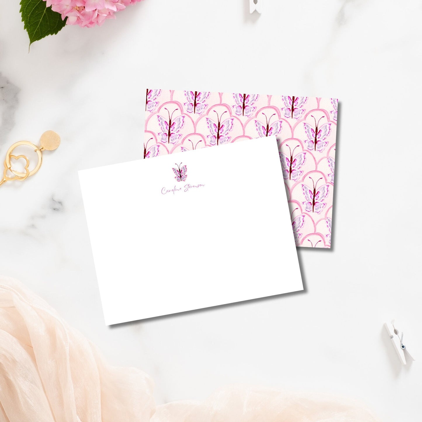 Scallop Butterfly Notecards