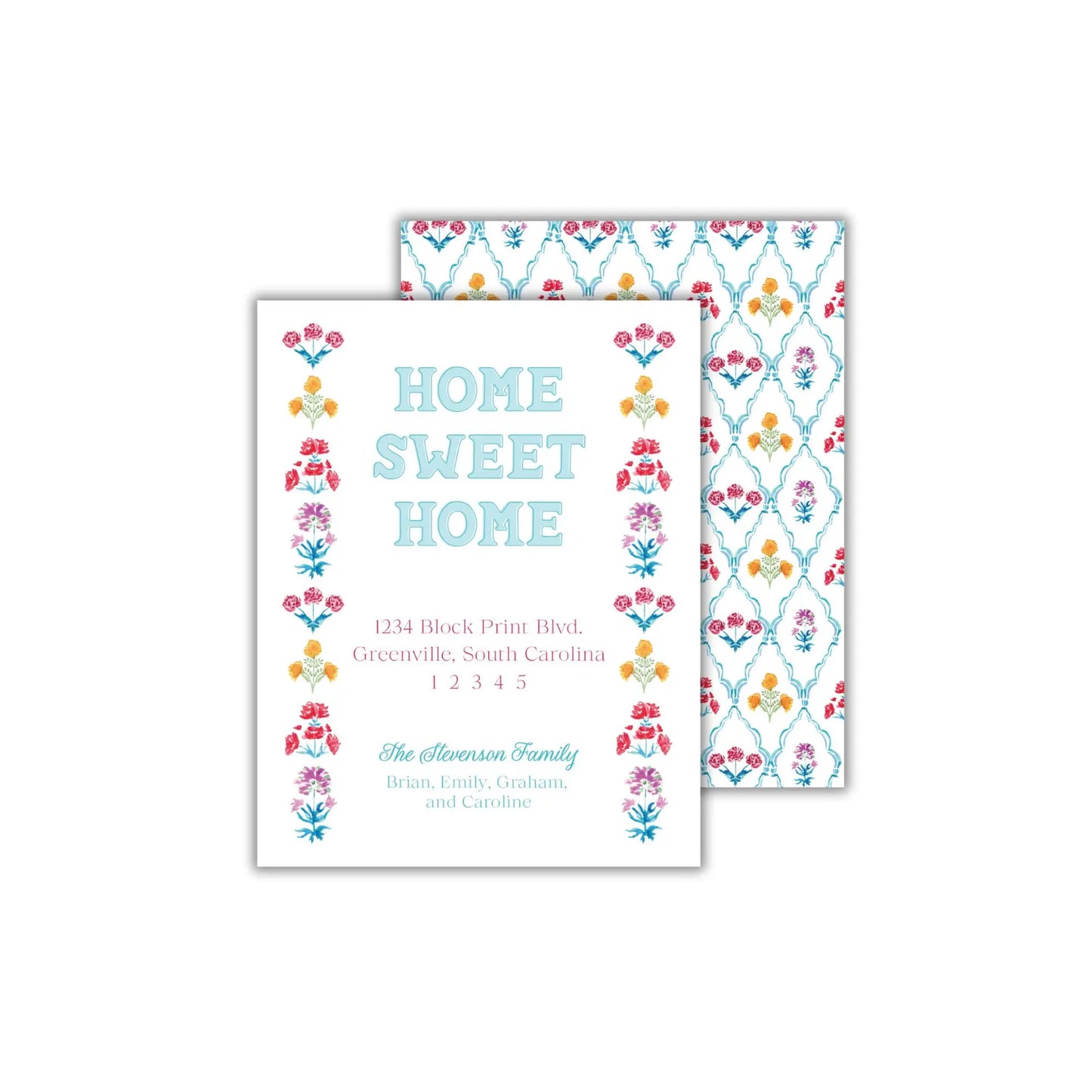 two cards with the words home sweet home on them