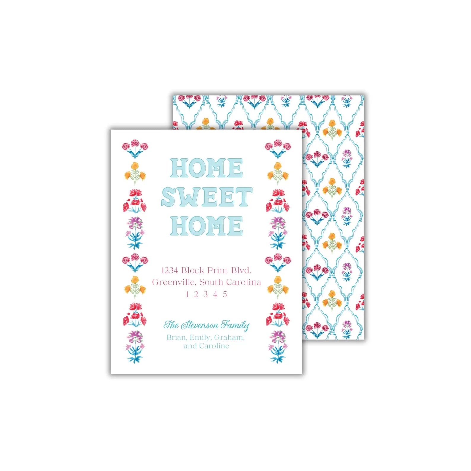 two cards with the words home sweet home on them