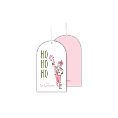 Pink Nutcracker Christmas Tags