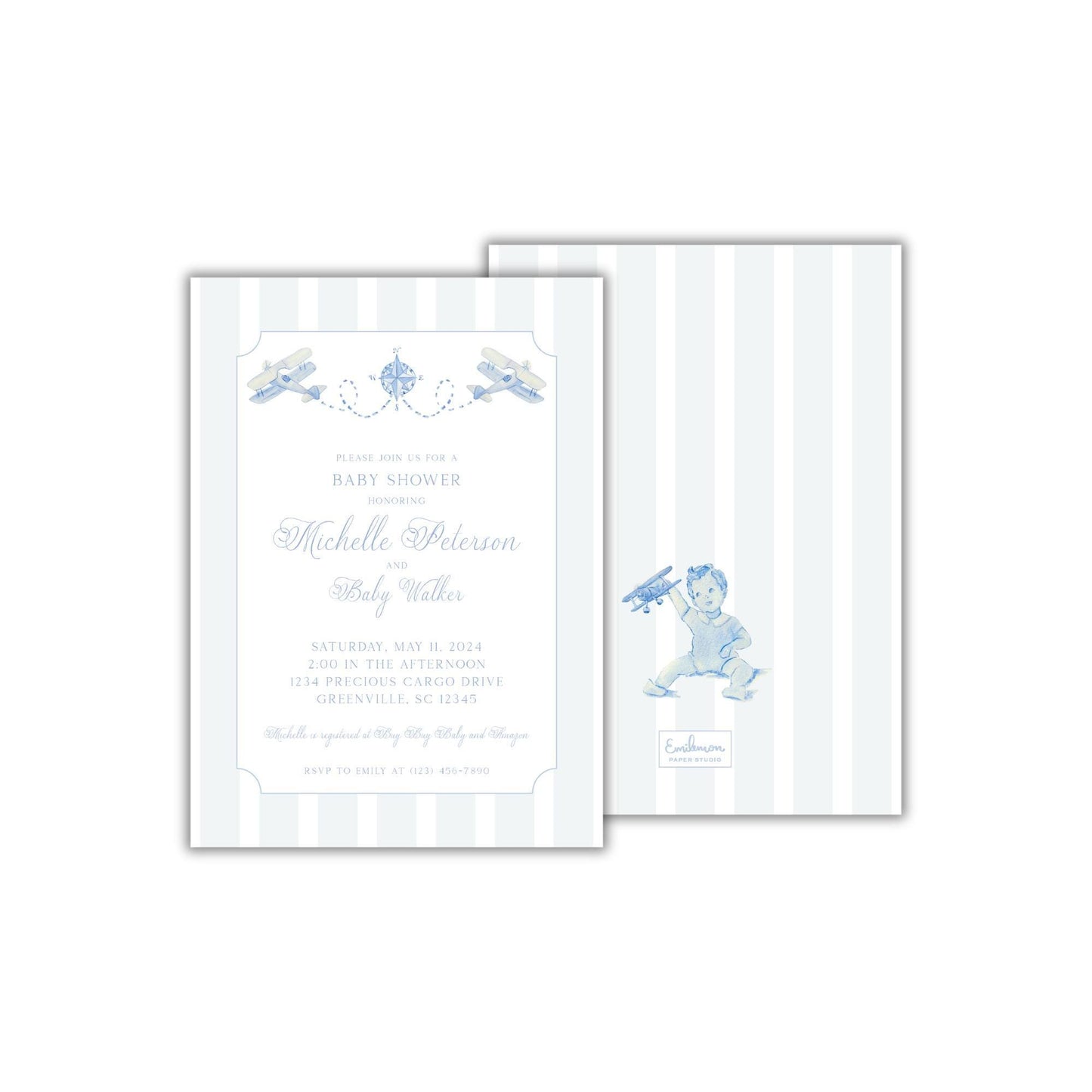 Precious Cargo Baby Shower Invitation