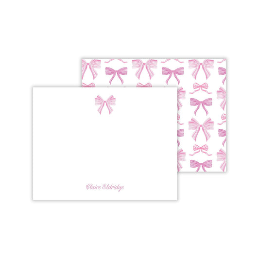 Bow Notecards - Pink