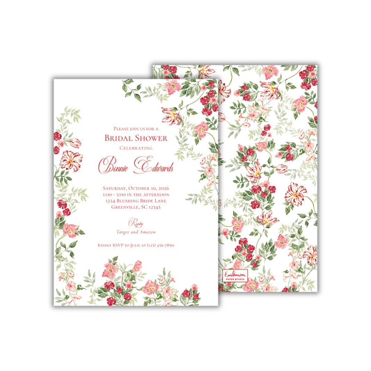Berry Blush Bridal Shower Invitation