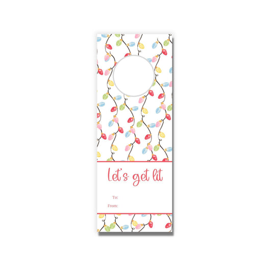 Let's Get Lit Wine Tags