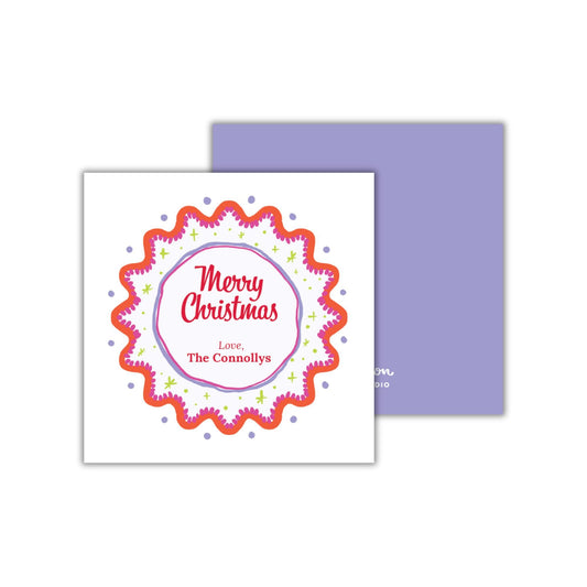 Squiggle Circle Christmas Tags