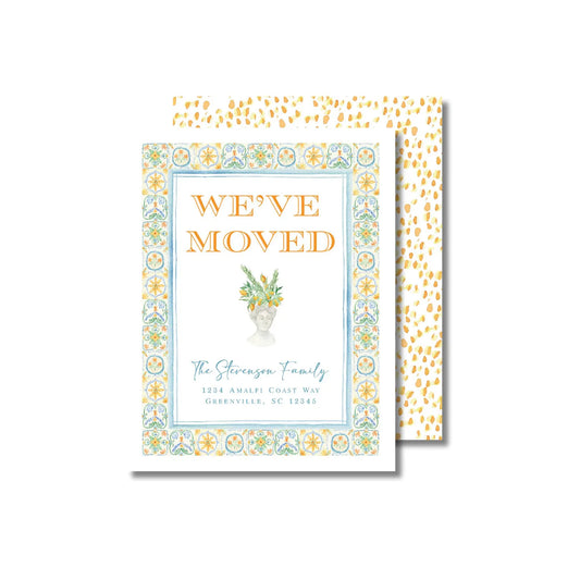 we've moved book cover with a potted plant
