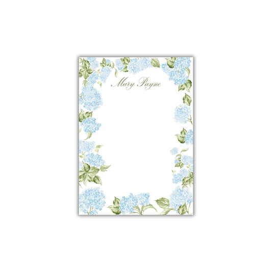 Blue Hydrangeas Notepad