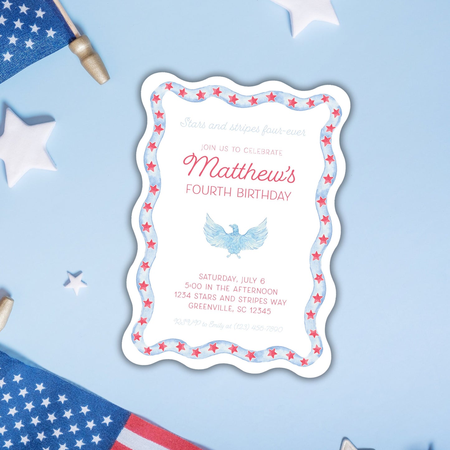 Stars and Stripes Invitation