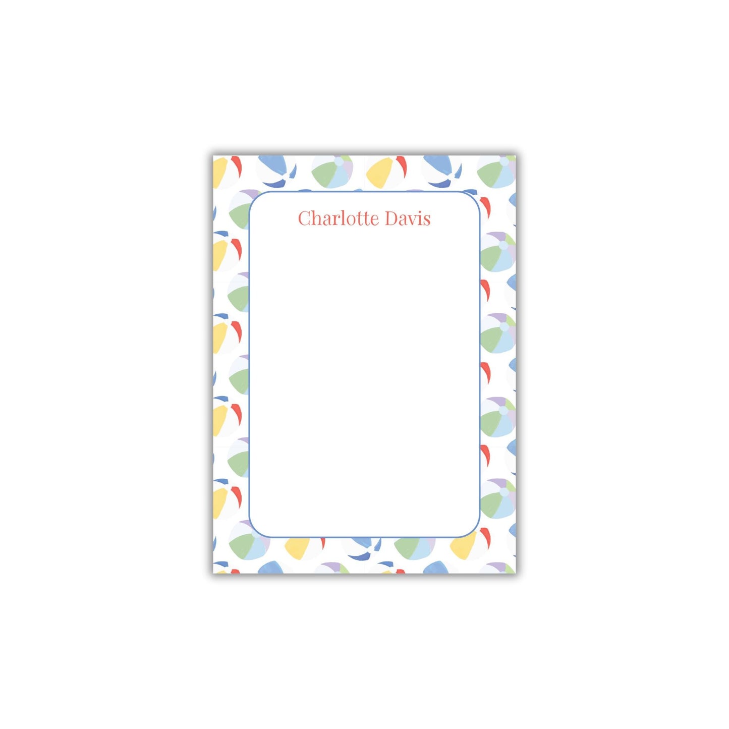 Beach Ball Notepad