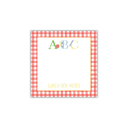 ABC Lunch Box Notepad - Primary