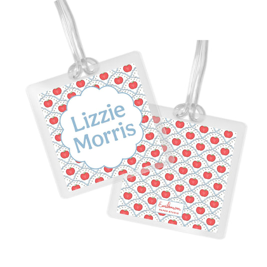 Scallop Apple Bag Tag