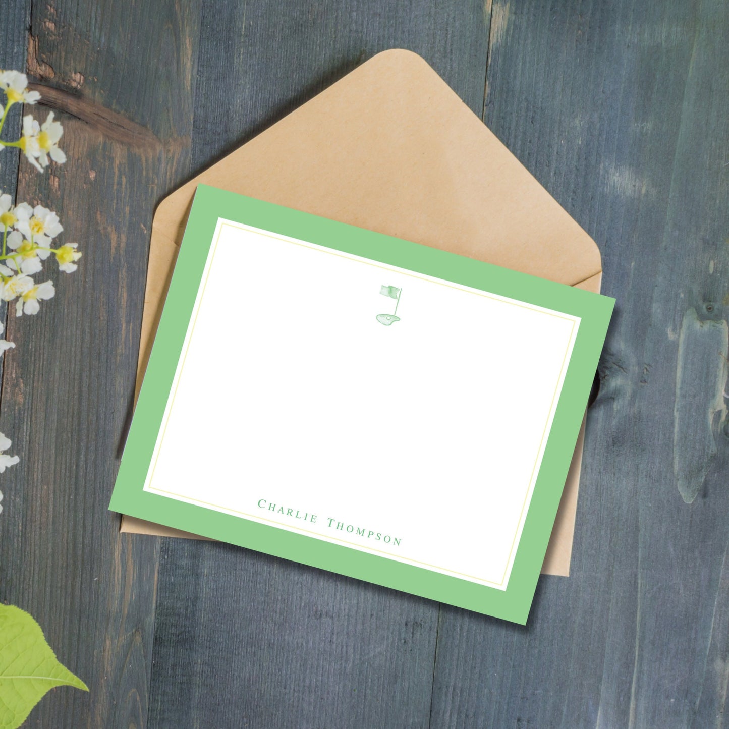 Golf Notecards - Green