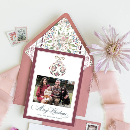 Heirloom Ornaments Christmas Card