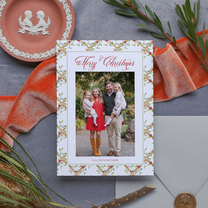 Rose Trellis Christmas Card