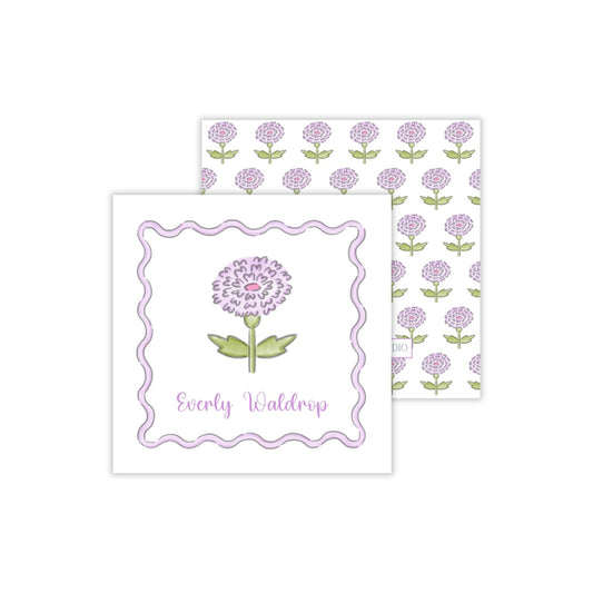 Scallop Purple Enclosure Cards