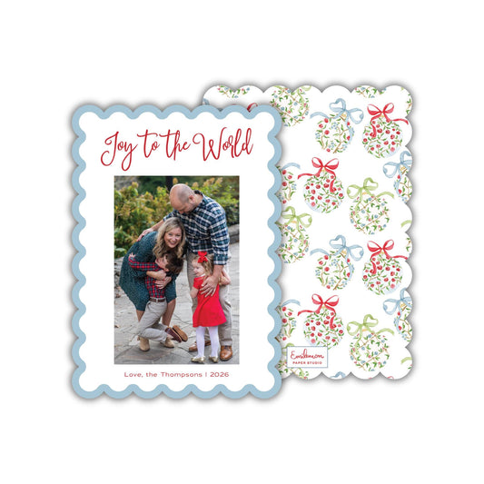 Chinoiserie Ornaments Christmas Card