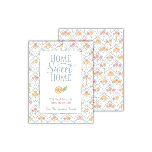 two cards with the words home sweet home on them