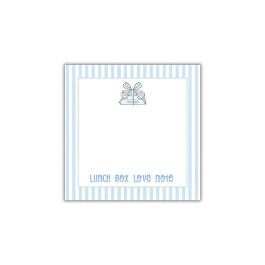 Book Stack Lunch Box Notepad - Blue