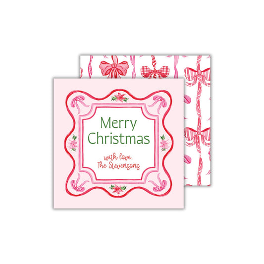 Merry Magenta Christmas Tags