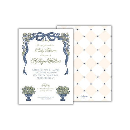 Ralph Baby Shower Invitation - Blue