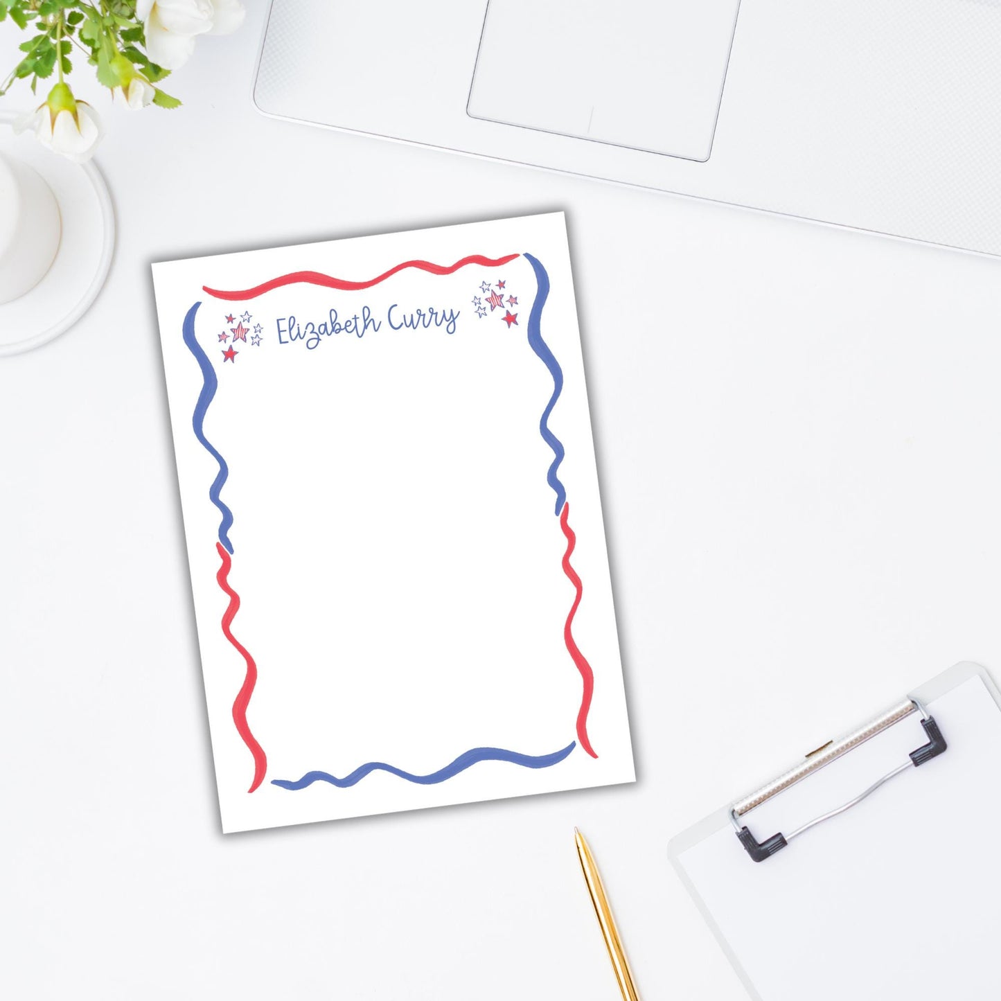 Patriotic Polly Notepad