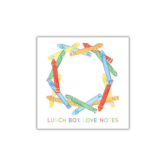Crayon Wreath Lunch Box Notepad