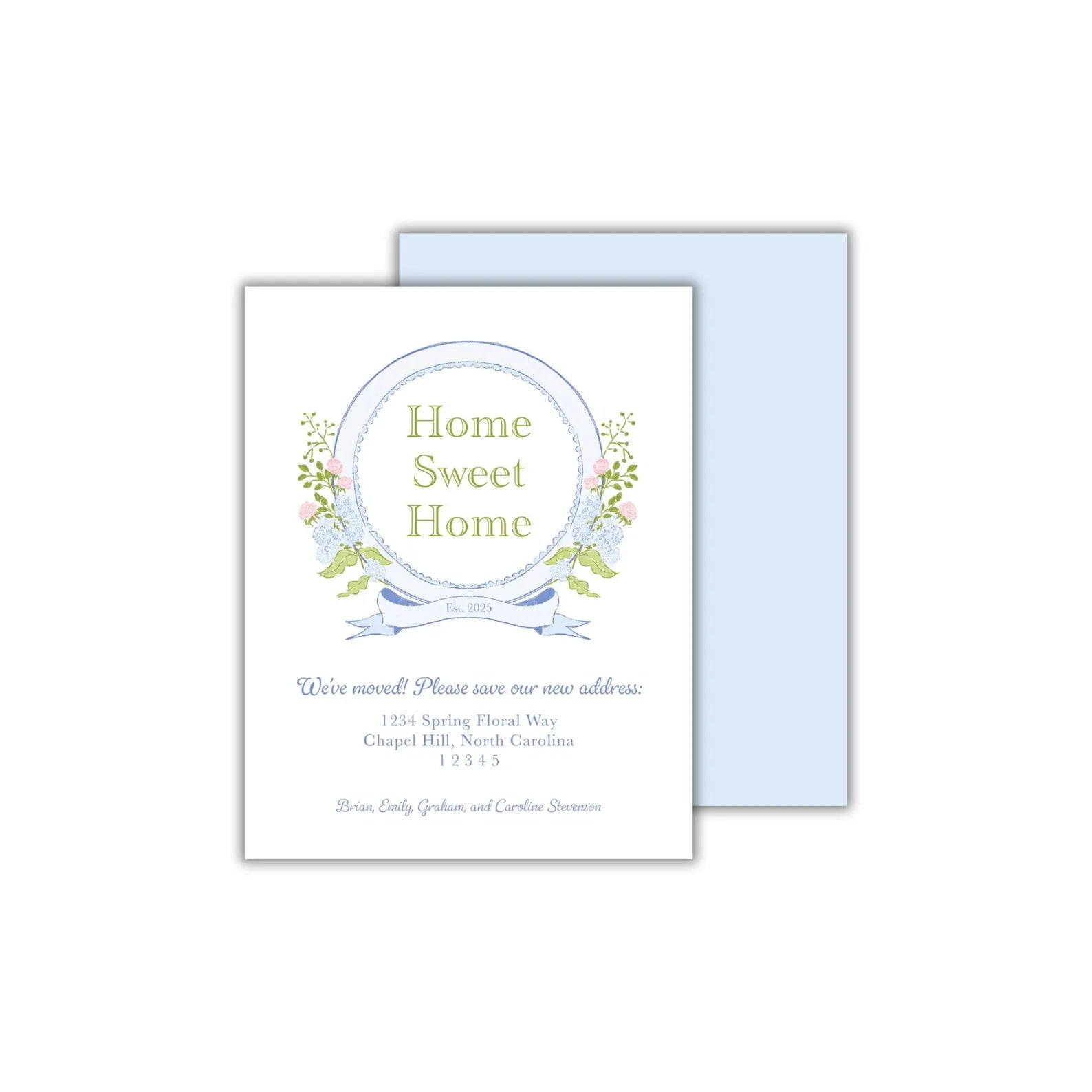 a card with the words home sweet home on it