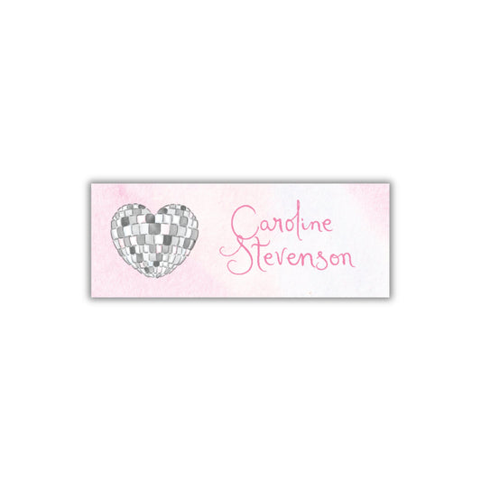 Disco Ball Name Labels