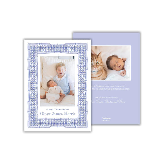 a card with a picture of a baby and a cat