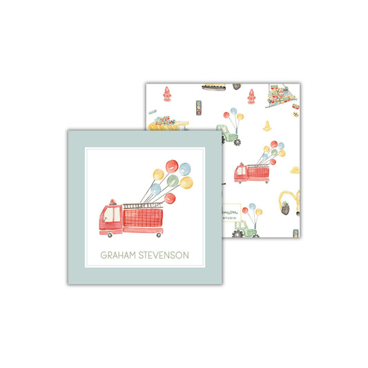 Fire Truck Enclosure Cards