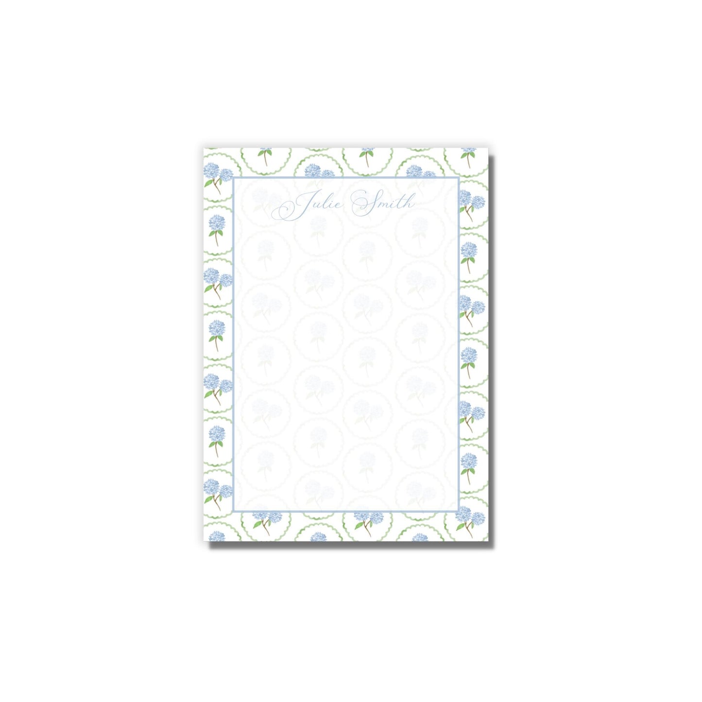 Hydrangea Circles Notepad
