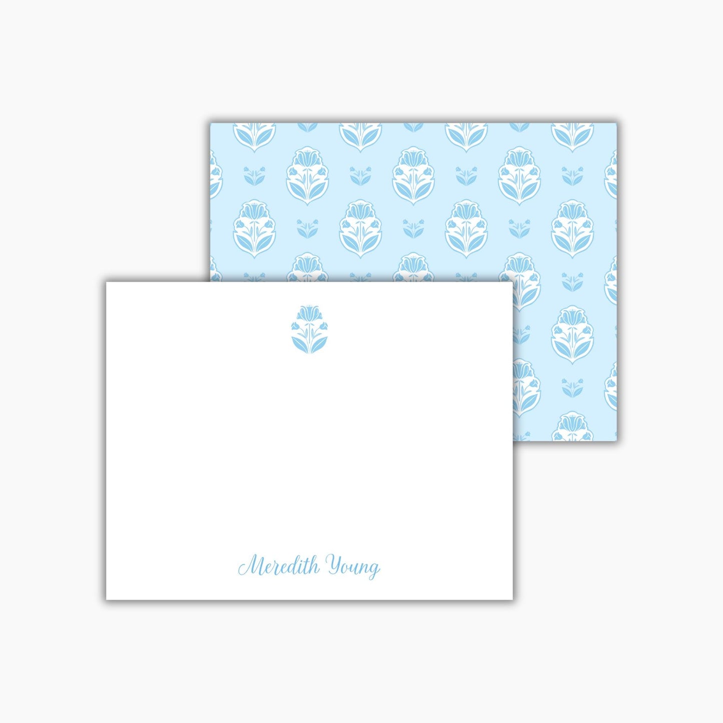 Blue Intaglio Notecards