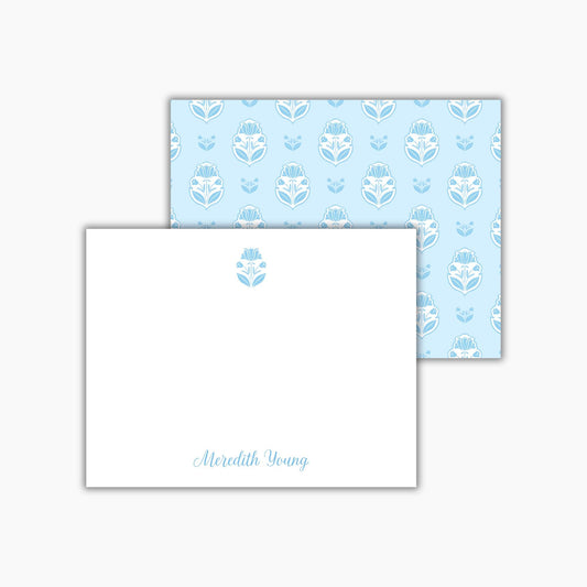 Blue Intaglio Notecards
