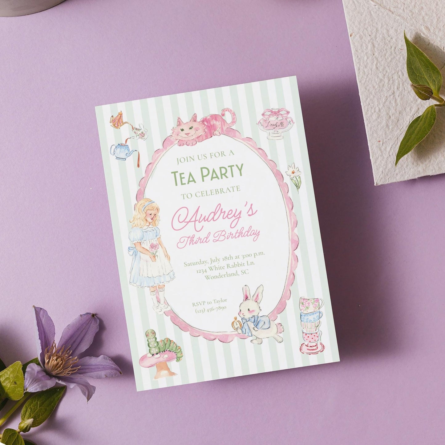 Wonderland Invitation