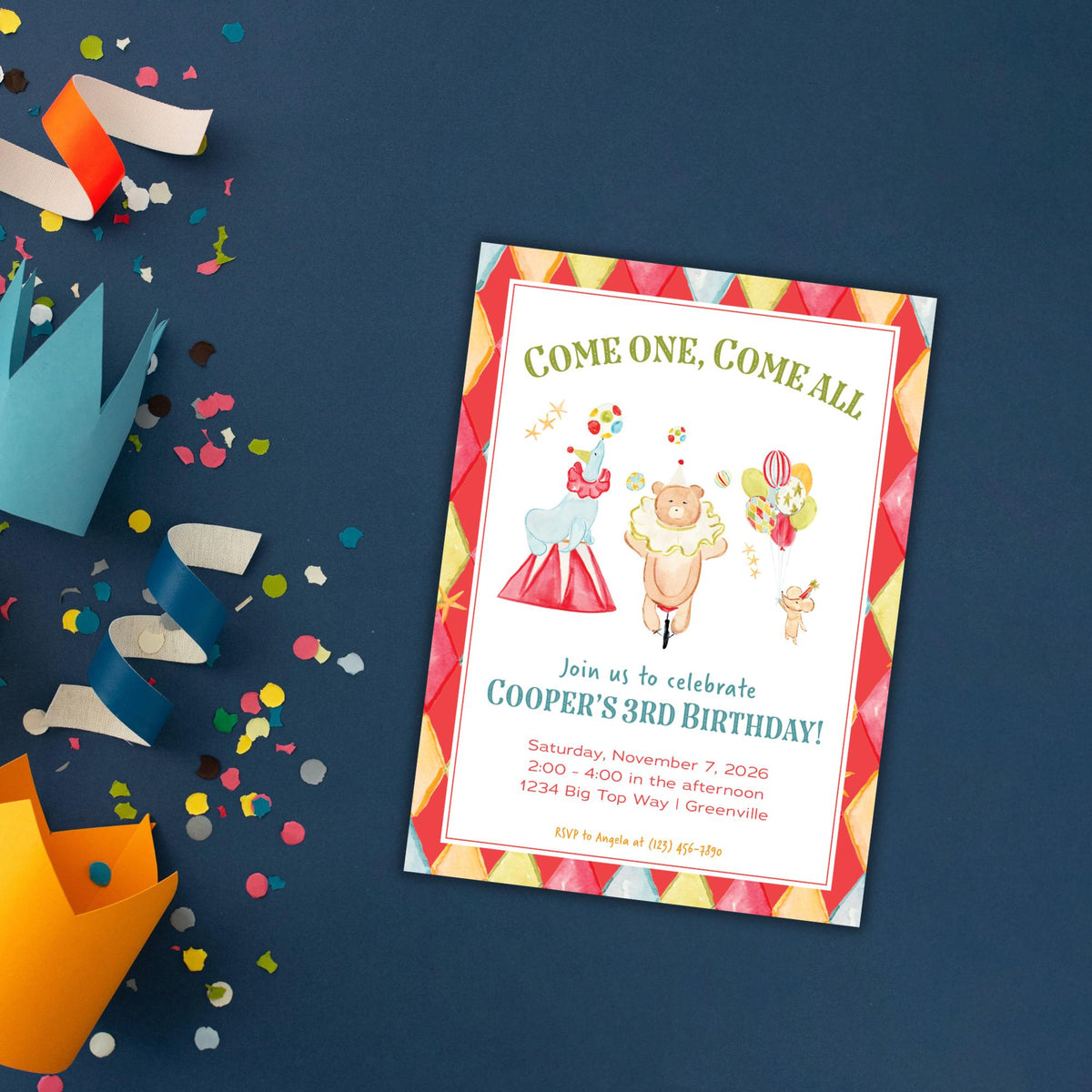 Big Top Invitation