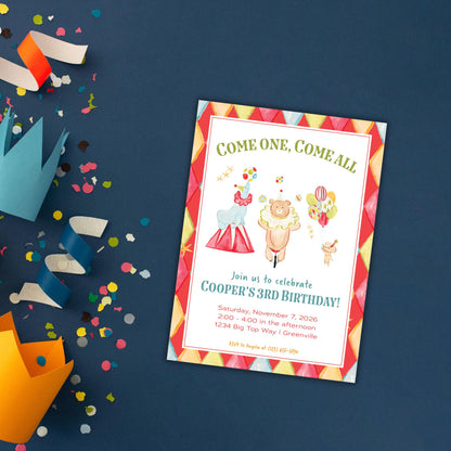 Big Top Invitation