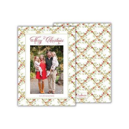 Rose Trellis Christmas Card