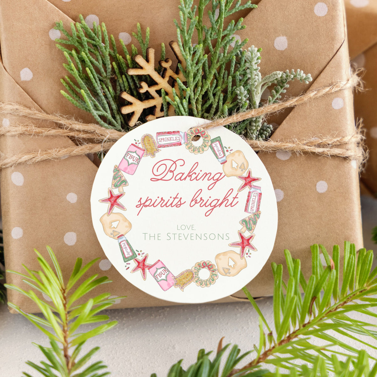 Christmas Cookie Round Tags