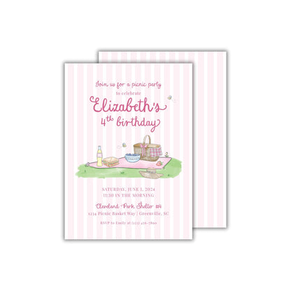 Pink Picnic Invitation