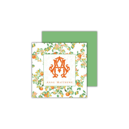 Amalfi Oranges Enclosure Cards