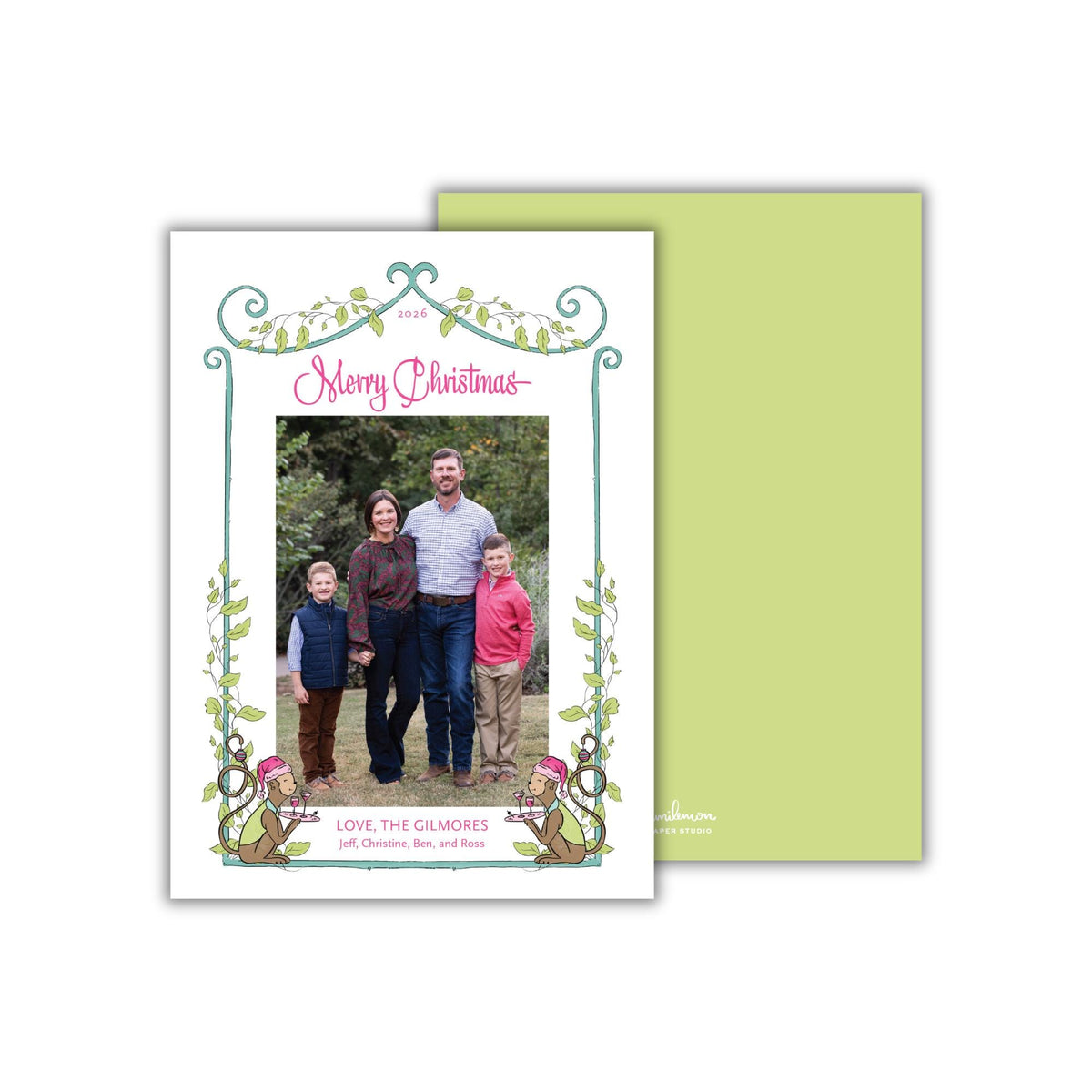Monkeying Around Christmas Card