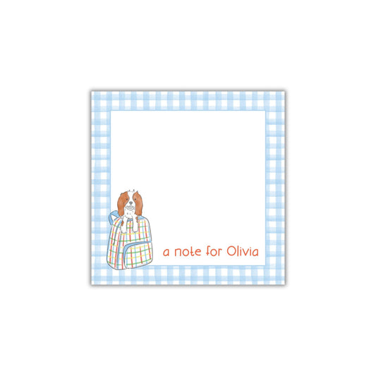Backpack Pup Lunch Box Notepad