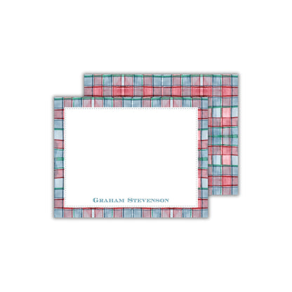 Preppy Plaid Notecards